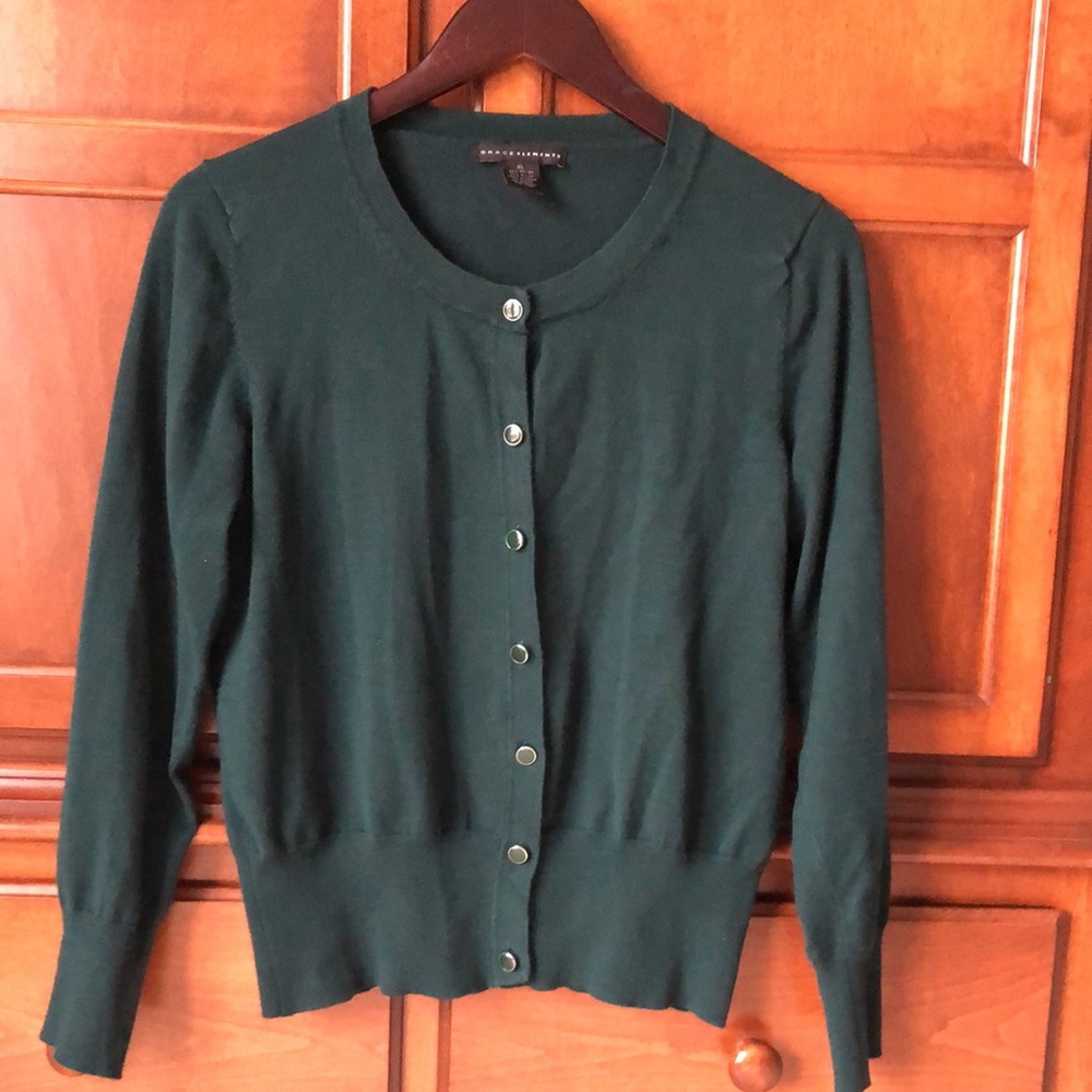 Dark Green Cardigan